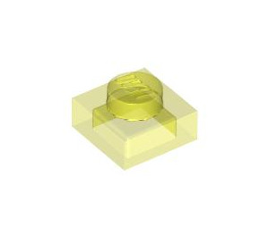 LEGO Transparent Neon Green Plate 1 x 1 (3024 / 30008)