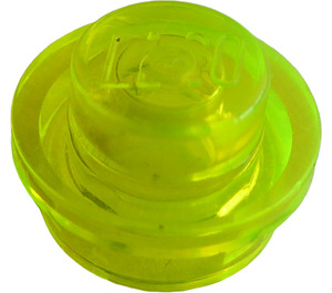 LEGO Transparent Neon Green Plate 1 x 1 Round (6141 / 30057)