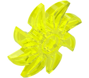 LEGO Transparent Neon Green Propellor 8 Blade 5 Diameter (41530 / 60591)