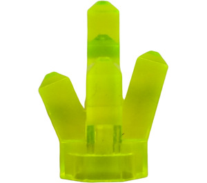 LEGO Verde neon trasparente Roccia 1 x 1 con 5 punti (28623 / 30385)