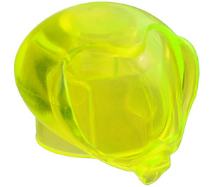 LEGO Transparant Neon Groen Ronde Bubbel Helm (30214)