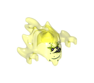 LEGO Vert néon transparent Skreemer Masquer avec Lopsided Mouth (21588)