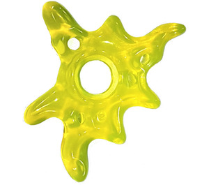LEGO Transparent Neon Green Slime Blur With Hole In Centre
