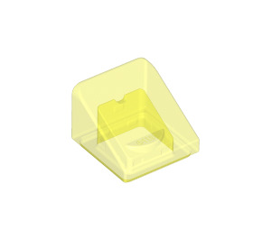LEGO Transparant Neon Groen Helling 1 x 1 (31°) (50746 / 54200)