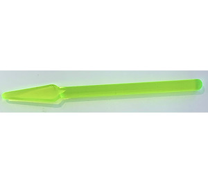 LEGO Transparent Neon Green Spear with Rounded End (4497)