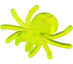 LEGO Transparent Neon Green Spider with clip (30238)