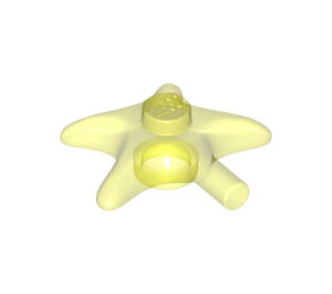 LEGO Transparent Neon Green Starfish (33122)