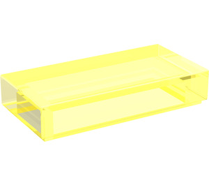 LEGO Transparant Neon Groen Tegel 1 x 2 met groef (3069 / 30070)