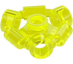 LEGO Transparent neongrøn Våben Holder Ring med Hule knops (20612 / 65445)