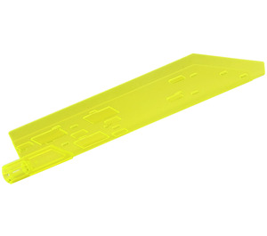LEGO Transparentes Neongrün Waffe mit Kreuz Loch (65184)