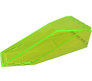 LEGO Transparentes Neongrün Windschutzscheibe 10 x 4 x 2.3 (2507 / 30058)