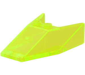 LEGO Transparent Neon Green Windscreen 6 x 4 x 1.3 (6152)
