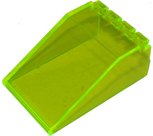 LEGO Transparent neongrøn Forrude 6 x 4 x 2 Markise (4474 / 30066)