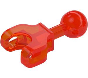 LEGO Transparent Neon Reddish Orange Ball Joint with Ball Socket (90611)