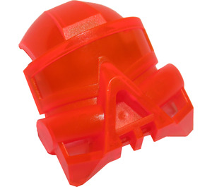 LEGO Transparentes Neonrot-Orange Bionicle Maske Kanohi Kaukau (32571)