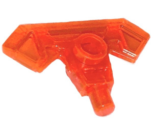 LEGO Transparent Neonrödaktig Orange Blad (22407)