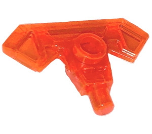 LEGO Transparentes Neonrot-Orange Klinge (22407)