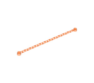 LEGO Transparant Neon Roodachtig Oranje Keten met 21 Links (30104 / 60169)