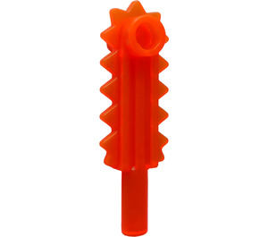 LEGO Transparentes Neonrot-Orange Kettensäge Klinge (6117 / 28652)