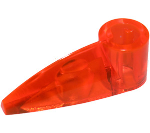 LEGO Transparent Neonrödaktig Orange Klo med Axelhål (bionicle öga) (41669 / 48267)