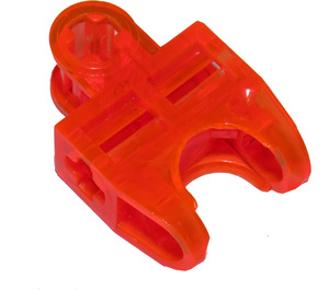 LEGO Arancione rossastro neon trasparente Connettore 2 x 3 con Innesto a sfera e lati lisci e bordi arrotondati (93571)