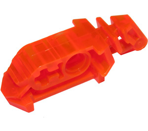 LEGO Transparentes Neonrot-Orange Verbinder Block Toa Metru Eye/Brain Stengel (47313)