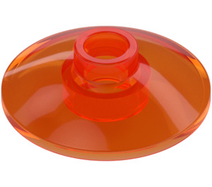 LEGO Transparent Neon Reddish Orange Dish 2 x 2 (4740 / 30063)