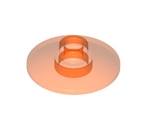 LEGO Orange rougeâtre néon transparent Dish 2 x 2 (4740 / 30063)