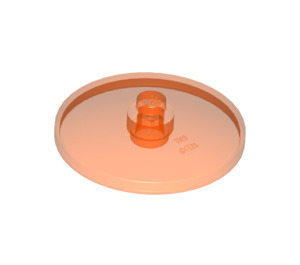 LEGO Transparentes Neonrot-Orange Dish 4 x 4 (Solider Bolzen) (3960 / 30065)