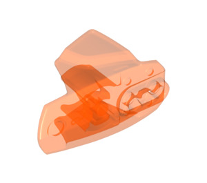 LEGO Transparant Neon Roodachtig Oranje Hero Factory Armor met Kogelgewrichtsbus Maat 5 (90639)