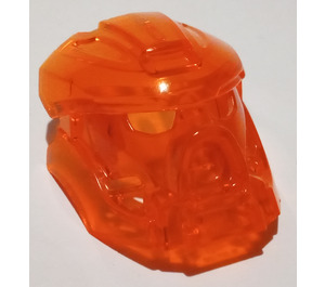 LEGO Transparent Neonrödaktig Orange Mask av Brand (19052)