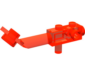 LEGO Transparentes Neonrot-Orange Metal Detector mit Top Stud (4479)