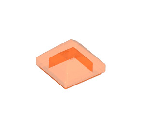 LEGO Transparant Neon Roodachtig Oranje Helling 1 x 1 x 0.7 Piramide (22388 / 35344)