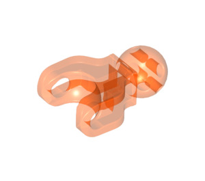 LEGO Transparentes Neonrot-Orange Klein Joint mit Ball Cup (90612)