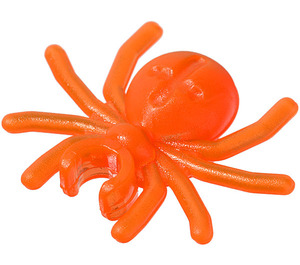 LEGO Transparent Neon Reddish Orange Spider with Clip (30238)