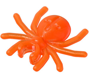 LEGO Transparent Neon Reddish Orange Spider with clip (30238)