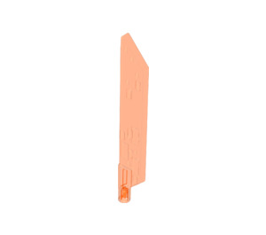 LEGO Transparent Neon Reddish Orange Weapon with Cross Hole (65184)