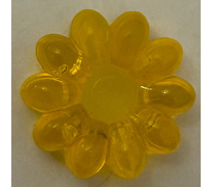 LEGO Transparentes Neongelb Clikits Blume Icon - 10 Blütenblätter (45457)