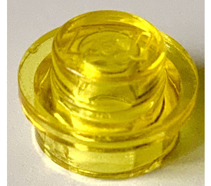 LEGO Jaune Fluo Transparent assiette 1 x 1 Rond (6141 / 30057)