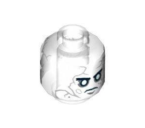 LEGO Transparent Officer Magda Minifigure Head (Recessed Solid Stud) (3626 / 33957)
