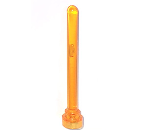 LEGO Gennemsigtig orange Antenne 1 x 4 med afrundet top (3957 / 30064)