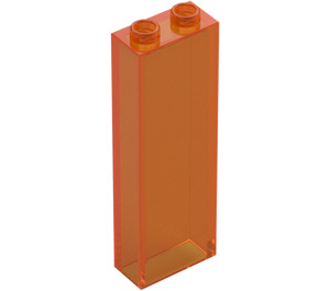 LEGO Transparentes Orange Stein 1 x 2 x 5 (2454 / 35274)