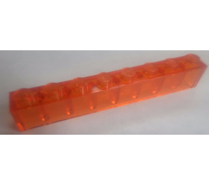 LEGO Transparent Orange Brick 1 x 8 (3008)