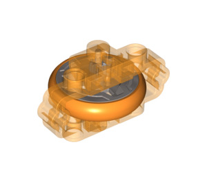 레고 투명한 오렌지 Chima Spinning 바퀴 Mechanism (15336)