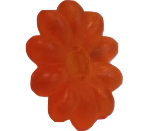 LEGO Transparentes Orange Clikit Daisy 2 x 2 mit 10 Blütenblätter (45455 / 46281)