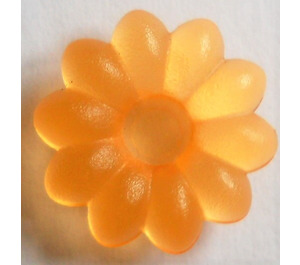 LEGO Transparent Orange Clikits 2 x 2 Flower with 10 Petals with Hole (45458 / 46283)