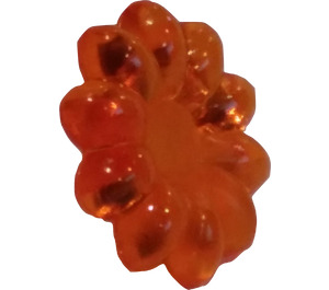LEGO Transparent Orange Clikits Daisy Small with 10 Petals (45456 / 46282)
