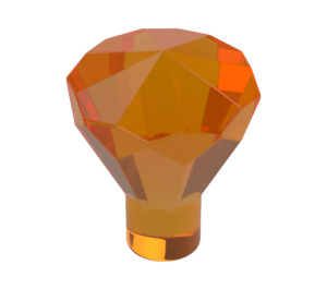 LEGO Transparent Orange Diamond (28556 / 30153)