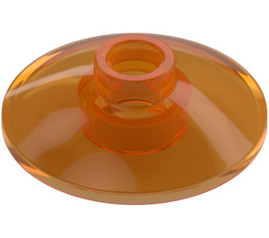 LEGO Transparent Orange Dish 2 x 2 (4740 / 30063)