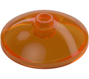 LEGO Transparent Orange Dish 3 x 3 (35268 / 43898)